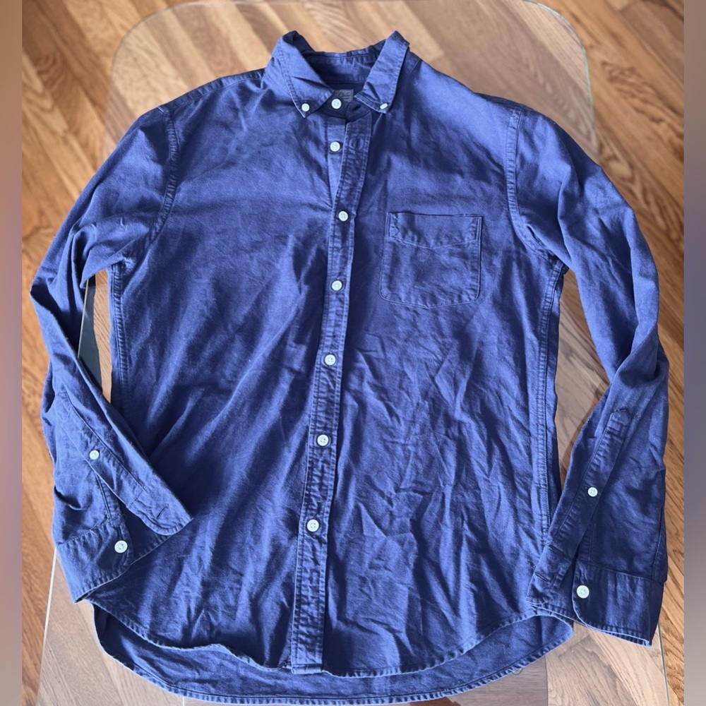 J. Crew Men’s slim indigo long sleeve button up